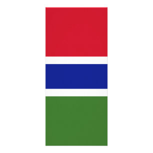 Gambia flag rack card