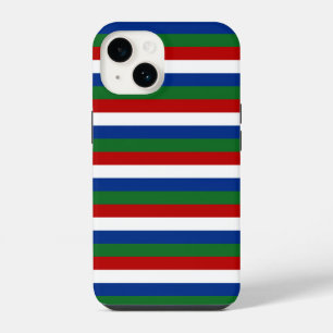 gambia flag stripes country pattern symbol red gre iPhone 14 case