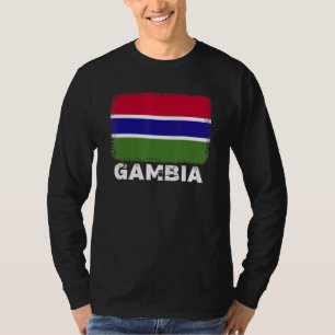 Gambia Flag Support Gambian People Women Men T-Shirt