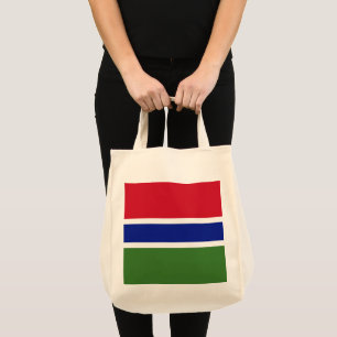 Gambia flag tote bag