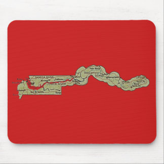 Gambia Map Mousepad
