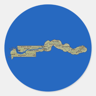 Gambia Map Sticker
