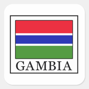 Gambia Square Sticker