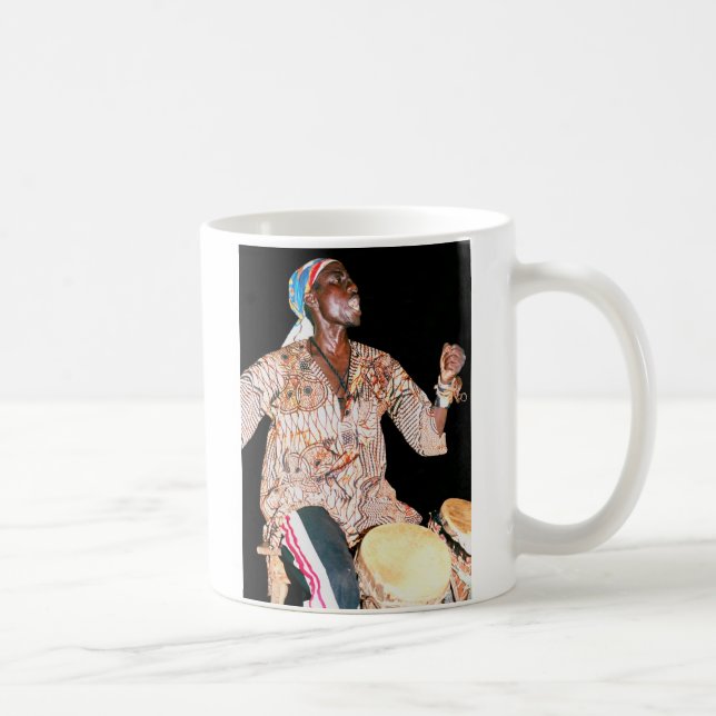 Gambian Drummer Coffee Mug (Right)