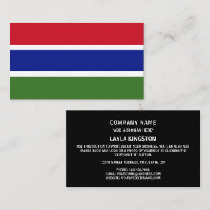 Gambian Flag, Flag of The Gambia Business Card