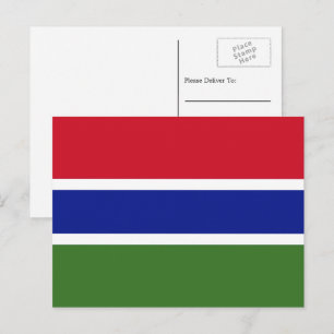 Gambian Flag, Flag of The Gambia Postcard