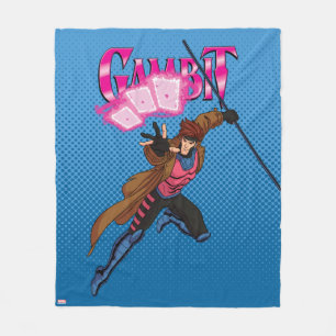 Gambit Character Pose Fleece Blanket