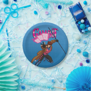 Gambit Character Pose Paper Plate
