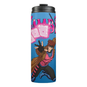 Gambit Character Pose Thermal Tumbler