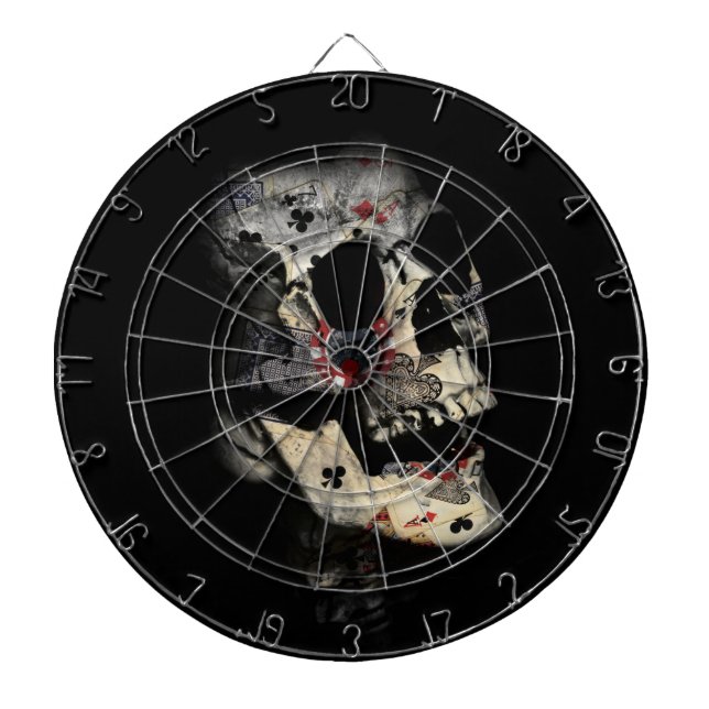 Gambler Death Skull Dartboard (Front)