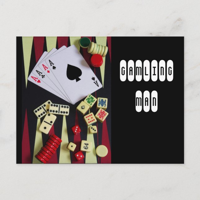 gambler postcard (Front)