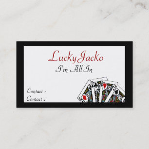 Gamblers custom business card