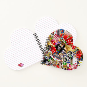 Gamblers Delight - Las Vegas Icons Collage Notebook