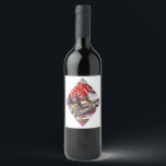 Gamblers Delight - Las Vegas Icons Collage Wine Label<br><div class="desc">* Diamond Las Vegas Icons Playing Card Shape * Designed within the playing card shape you'll find the Las Vegas sign, craps table, red dice, slot machines, bingo and more Las Vegas Icons, a real Gamblers Delight ! * Labels for several bottle styles and sizes (resize the design for a...</div>