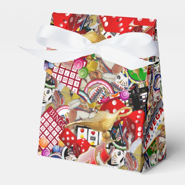 Gamblers Delight - Las Vegas Icons Favor Box (Front Side)