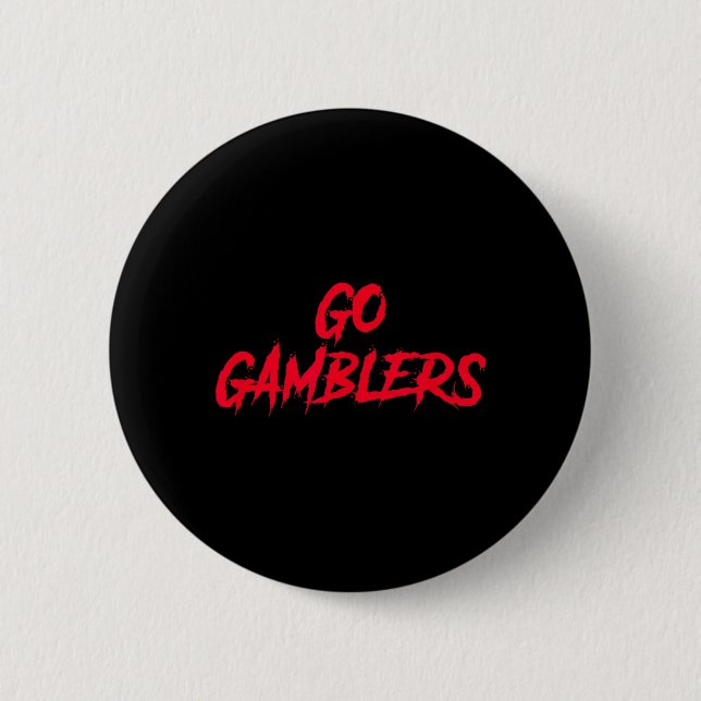 Gamblers Houston Football Tailgate 2 Inch Round Button (Front)