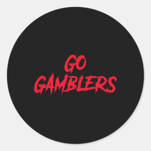 Gamblers Houston Football Tailgate Classic Round Sticker