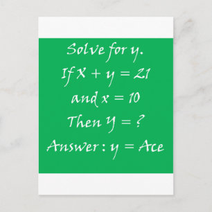 Gambler's Math Postcard