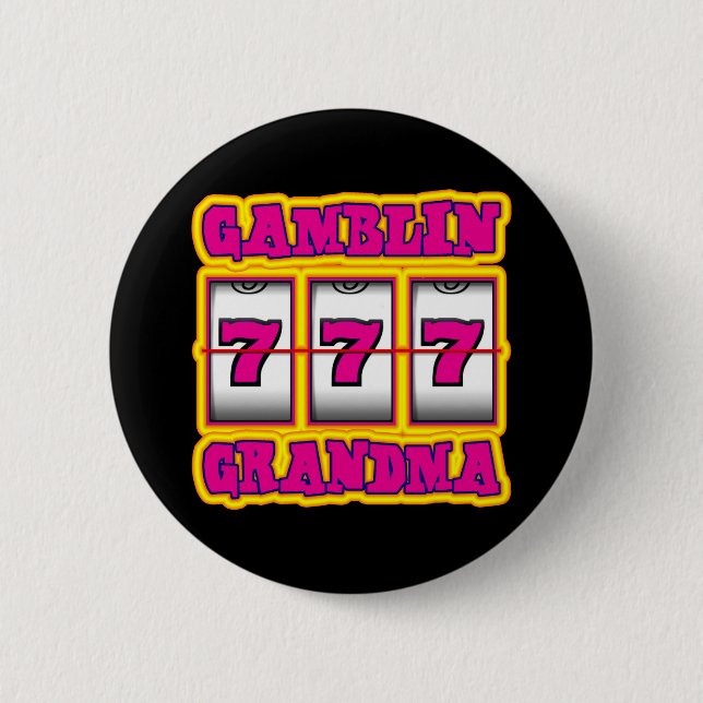 GAMBLIN GRANDMA 2 INCH ROUND BUTTON (Front)