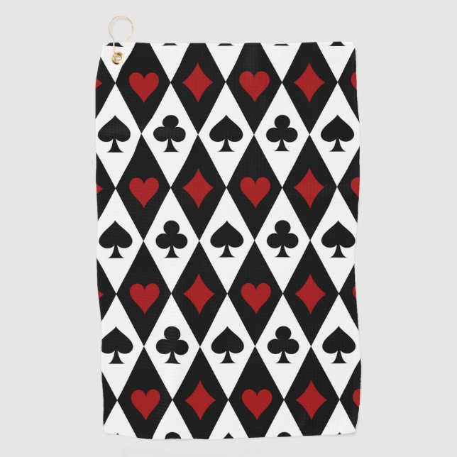 Gambling Blackjack Card Player Casino Las Vegas Golf Towel (Front)