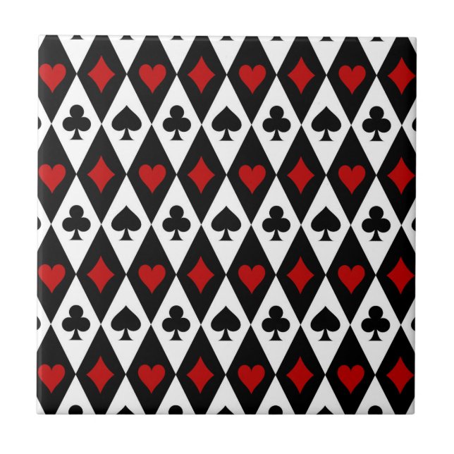 Gambling Blackjack Card Player Casino Las Vegas Tile (Front)
