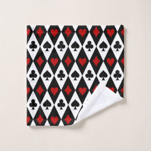 Gambling Blackjack Card Player Casino Las Vegas Wash Cloth