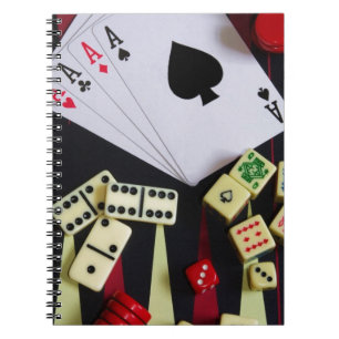 Gambling casino gaming pieces notebook