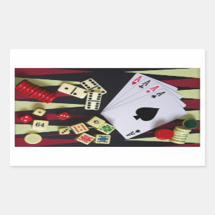 Gambling casino gaming pieces sticker