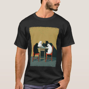 Gambling Cats Playing Poker T-Shirt