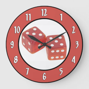 Gambling Dice Wall Clock