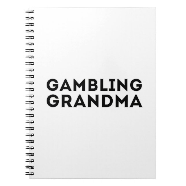 Gambling Grandma Notebook (Front)