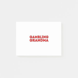 Gambling Grandma Post-it Notes