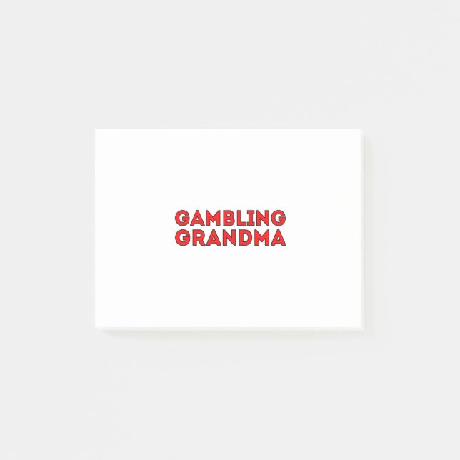 Gambling Grandma Post-it Notes (Front)