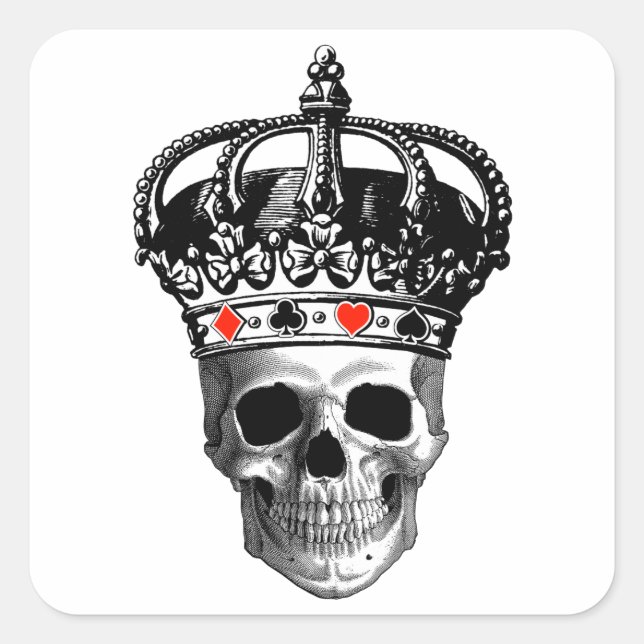 Gambling King Square Sticker (Front)