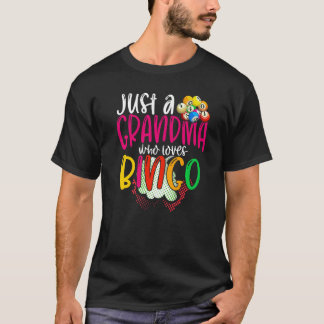 Gambling Lottery Retired Bingo Player Grandma Nana T-Shirt