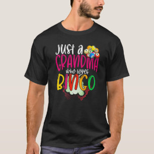 Gambling Lottery Retired Bingo Player Grandma Nana T-Shirt