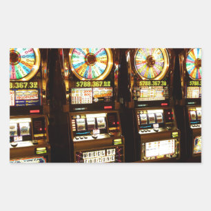 Gambling Machine One Armed Bandit Money Las Vegas Sticker