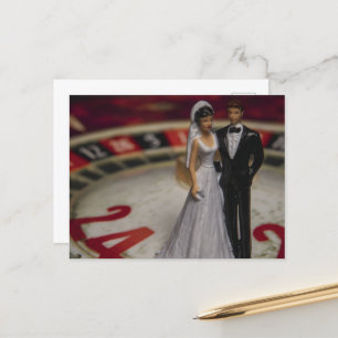 Gambling on Marriage Postcard