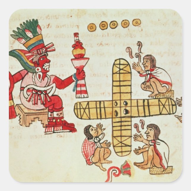 Gambling Patoli and the god Square Sticker (Front)