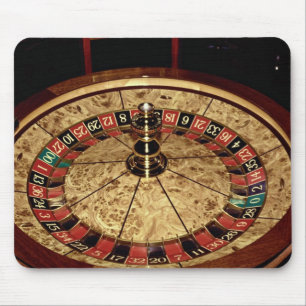 Gambling, roulette mouse pad