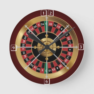 Gambling Round Clock
