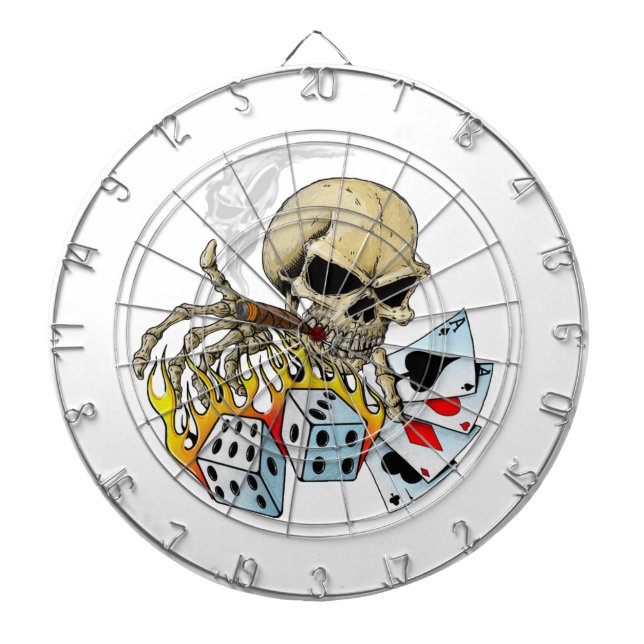 Gambling Skull Dartboard (Front)