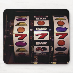 Gambling, slot machines mouse pad