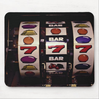 Gambling, slot machines mouse pad