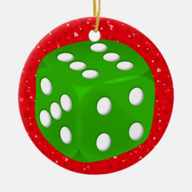 Gambling - Vegas Ceramic Ornament (Front)