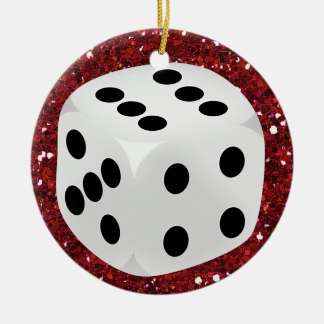 Gambling - Vegas Ceramic Ornament (Front)