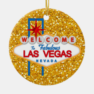 Gambling - Vegas Ceramic Ornament