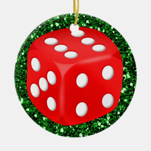 Gambling - Vegas Ceramic Ornament (Front)