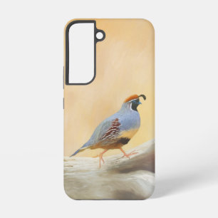 Gambrel's Quail Painting Original Bird Art Samsung Galaxy Case