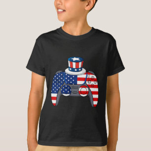 Game 4th Of July Gaming Funny Boys Kids Teens Game T-Shirt